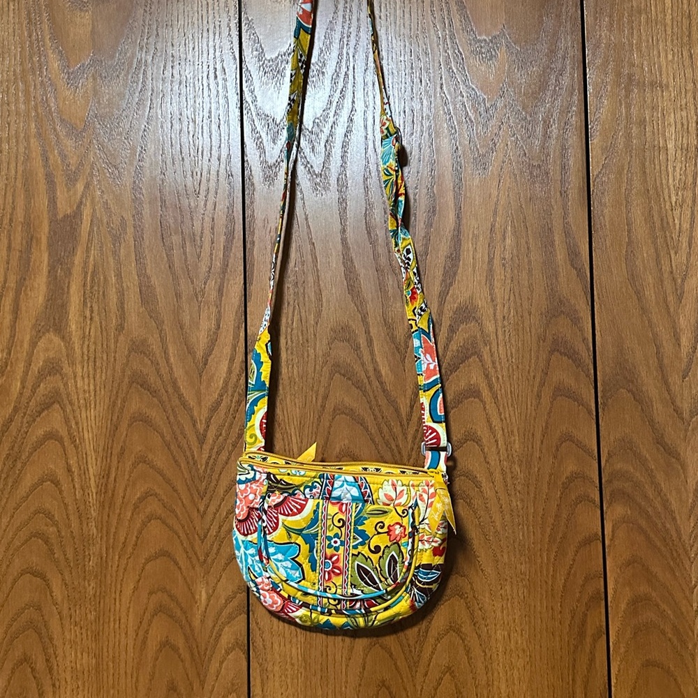 Vera Bradley Floral Yellow Crossbody Bag